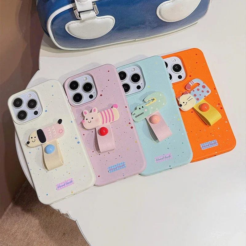 Capa iPhone Anel Dedo Bichos