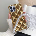 Capa iPhone Diamante 3D Pulseira Strass