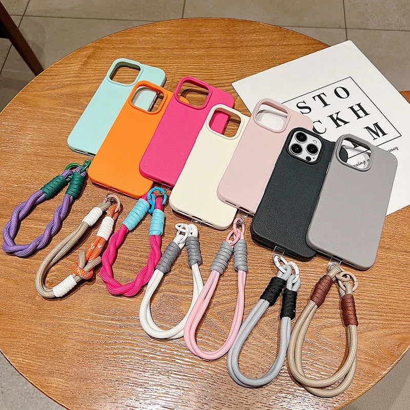 Capa iPhone Colors Pulseira Cordão