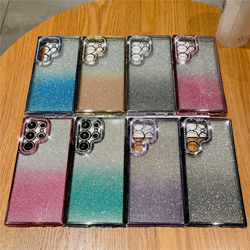 Capa Samsung Luxo Gliter e Strass