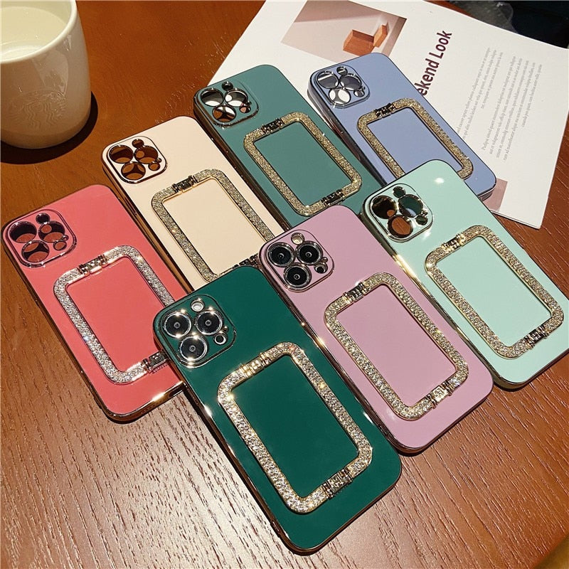 Capa Samsung Luxo Suporte Strass