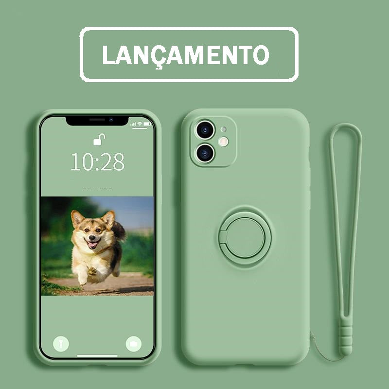 Capa iPhone Neo com Anel e Cordão