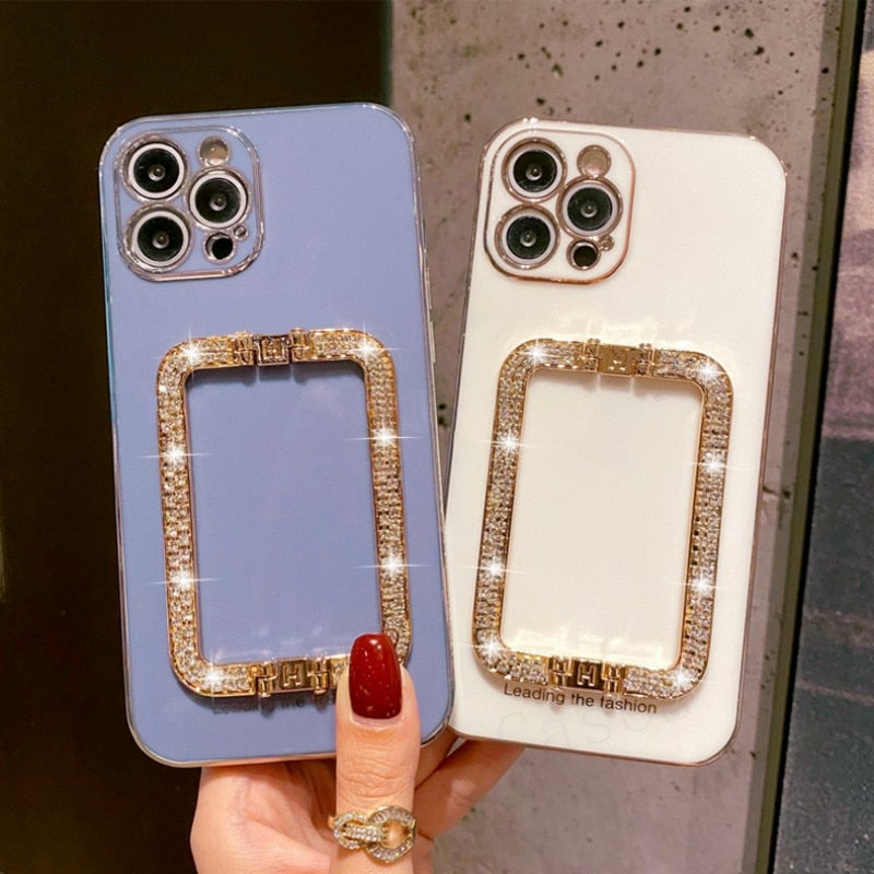 Capa iPhone Suporte Strass