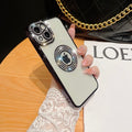 Capa iPhone Luxo Logo Strass