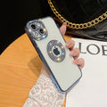 Capa iPhone Luxo Logo Strass