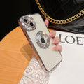 Capa iPhone Luxo Logo Strass